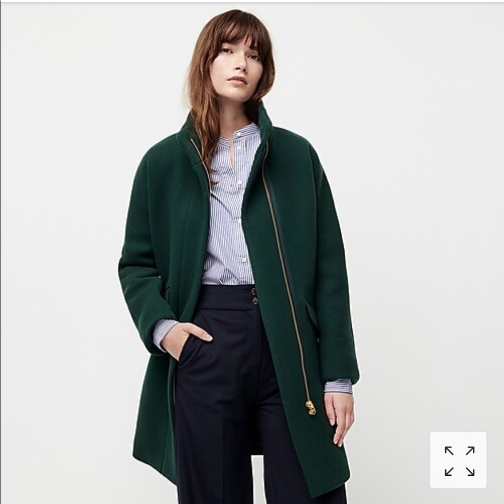 J Crew Cocoon coat in Italian stadium-cloth wool